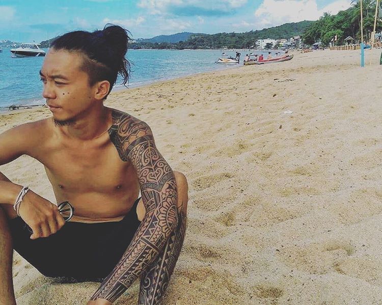 Polynesian Sleeve Tatau Tattoo